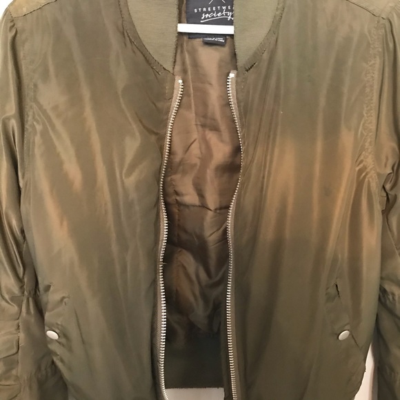 Green Bomber Jacket - Picture 3 of 3